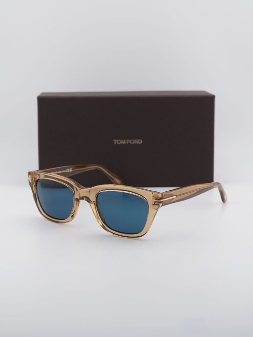 Tom Ford Snowdon FT0237 45V Square Sunglasses 50mm - Brown / Blue